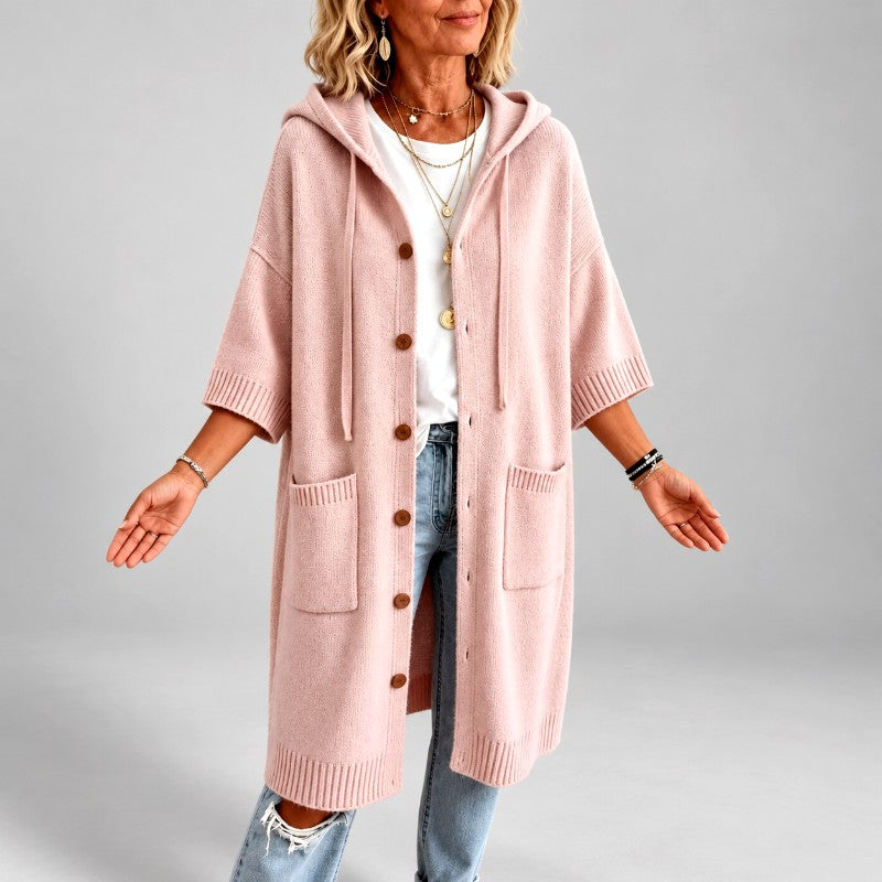Chelsea – Women’s Longline Hooded Knit Cardigan 2