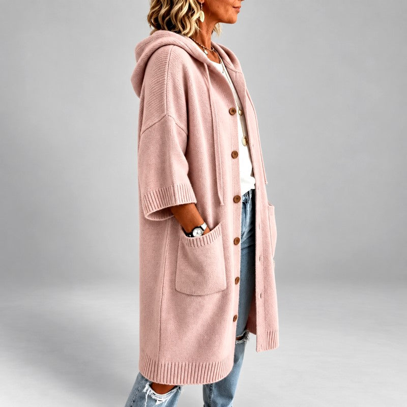 Chelsea – Women’s Longline Hooded Knit Cardigan 3