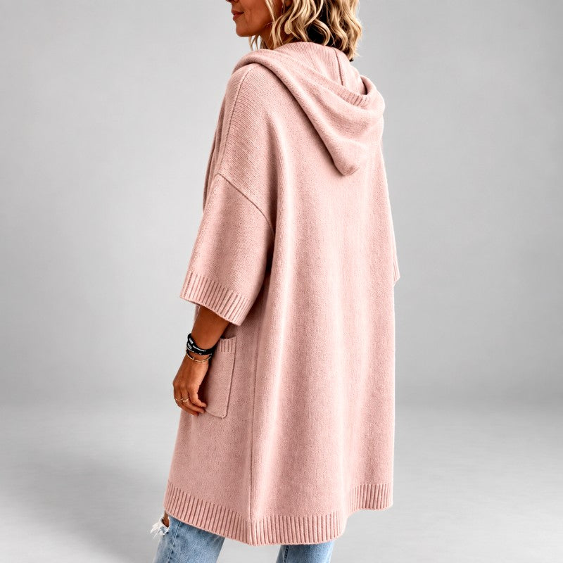 Chelsea – Women’s Longline Hooded Knit Cardigan 4