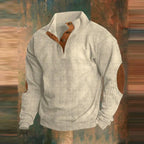 Chet - Men's Ribbed Stand-Up Collar Smart-Casual Sweater 5