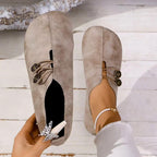 Clara - Women's Metal Button Slip-On Loafers