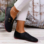 Clara - Women's Metal Button Slip-On Loafers