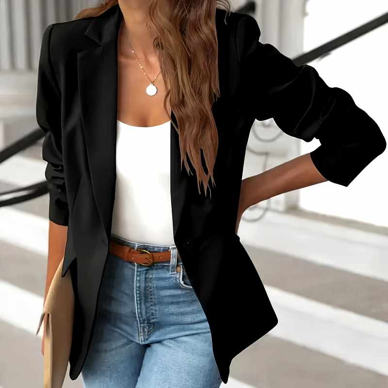 Clarissa - Women's Tailored Notched Lapel Blazer Jacket 1