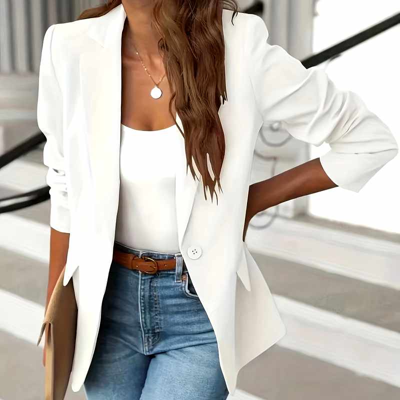 Clarissa - Women's Tailored Notched Lapel Blazer Jacket 2