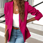 Clarissa - Women's Tailored Notched Lapel Blazer Jacket 4