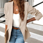 Clarissa - Women's Tailored Notched Lapel Blazer Jacket 5