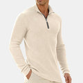 Claude - Men's Ribbed Corduroy Quarter-Zip Sweatshirt 1