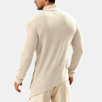 Claude - Men's Ribbed Corduroy Quarter-Zip Sweatshirt 5