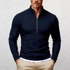 Clifton - Men's Ribbed Long-Sleeve Quarter-Zip Pullover 1
