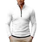 Clifton - Men's Ribbed Long-Sleeve Quarter-Zip Pullover 2