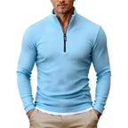 Clifton - Men's Ribbed Long-Sleeve Quarter-Zip Pullover 3