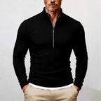 Clifton - Men's Ribbed Long-Sleeve Quarter-Zip Pullover 4