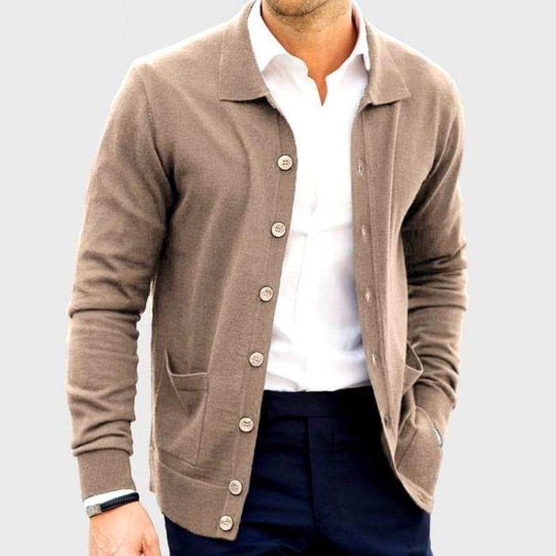 Codey - Men's Loose Fit Button-Front Lightweight Cardigan 1