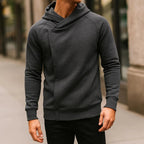 Colton - Men's Cotton Cowl Neck Slim Fit Hoodie