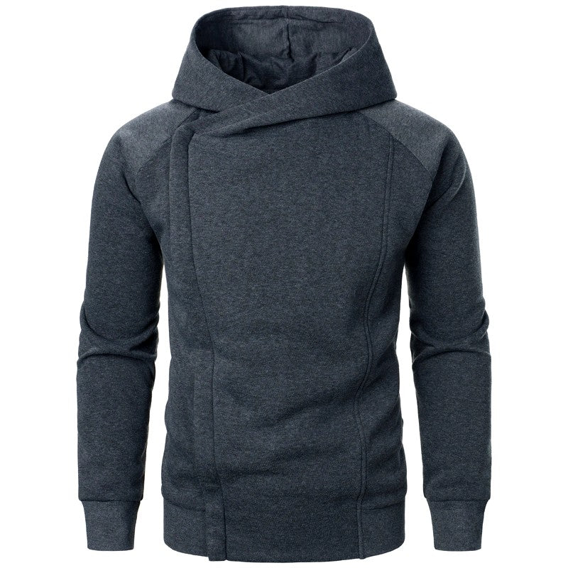 Colton - Men's Cotton Cowl Neck Slim Fit Hoodie