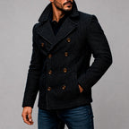 Conrad - Men's Pinstripe Double-Breasted Peacoat 2