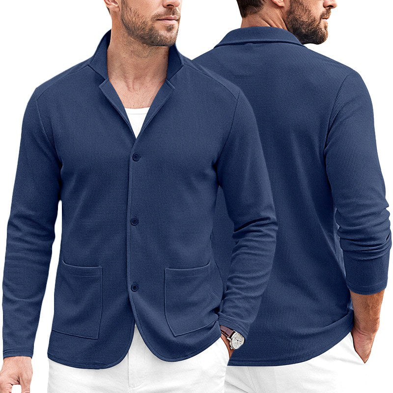Cooper - Men's Waffle Knit Casual Blazer 1