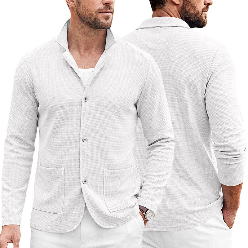 Cooper - Men's Waffle Knit Casual Blazer 3