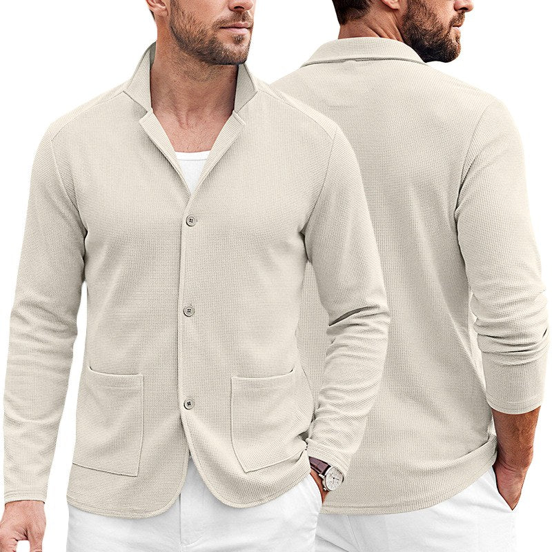 Cooper - Men's Waffle Knit Casual Blazer 5