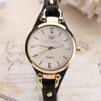 Cordula – Women's Gold-Tone Quartz Watch with Leather Strap