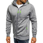 Cornelius - Men's Zip Front Hoodie with Chest Pocket