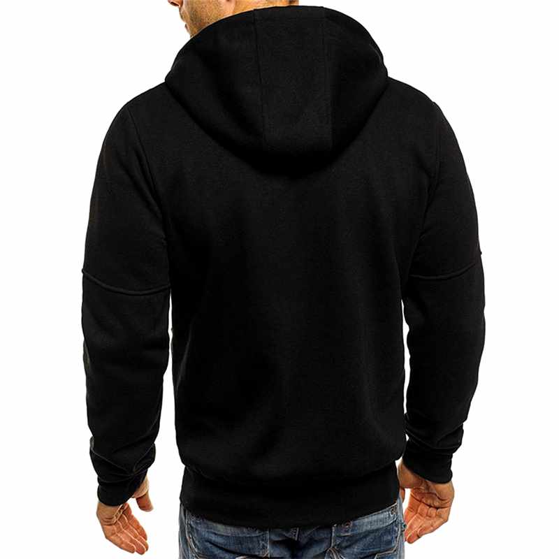 Cornelius - Men's Zip Front Hoodie with Chest Pocket