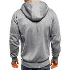 Cornelius - Men's Zip Front Hoodie with Chest Pocket