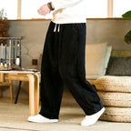Craig - Men's Corduroy Wide Leg Drawstring Casual Bottoms 4