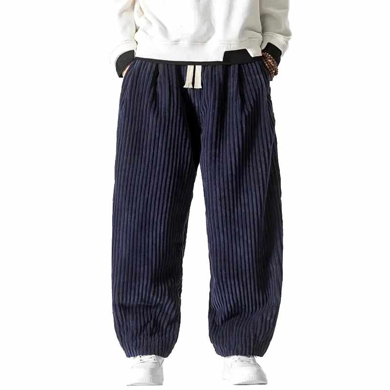 Craig - Men's Corduroy Wide Leg Drawstring Casual Bottoms 7