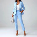 Cressida - Women's Tailored Long Sleeve Suit Set 1