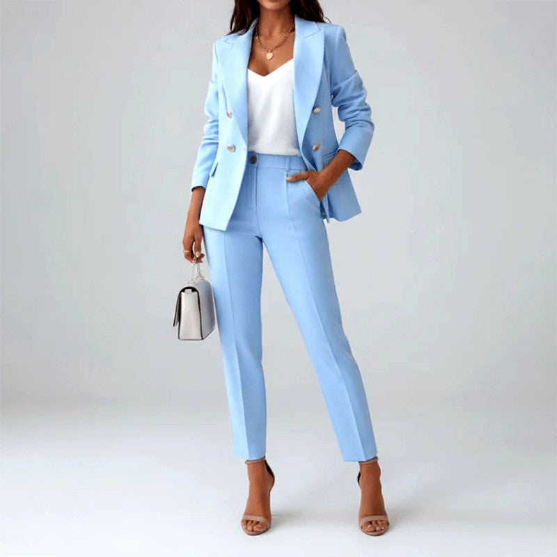 Cressida - Women's Tailored Long Sleeve Suit Set 1