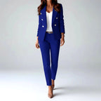Cressida - Women's Tailored Long Sleeve Suit Set 3