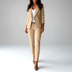 Cressida - Women's Tailored Long Sleeve Suit Set 4