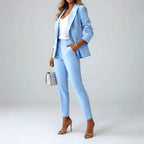 Cressida - Women's Tailored Long Sleeve Suit Set 6