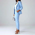 Cressida - Women's Tailored Long Sleeve Suit Set 7