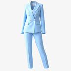Cressida - Women's Tailored Long Sleeve Suit Set 9