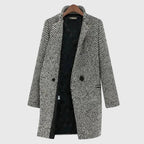 Cristal - Women's Herringbone Button-Front Coat