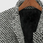 Cristal - Women's Herringbone Button-Front Coat