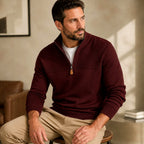 Cruz - Men's Half-Zip Stand Collar Slim Fit Sweater 5