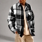 Cruz - Men's Plaid Button-Down Overshirt 2