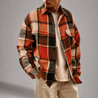 Cruz - Men's Plaid Button-Down Overshirt 3