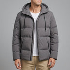 Damian - Men's Zippered Warm Casual Puffer Jacket