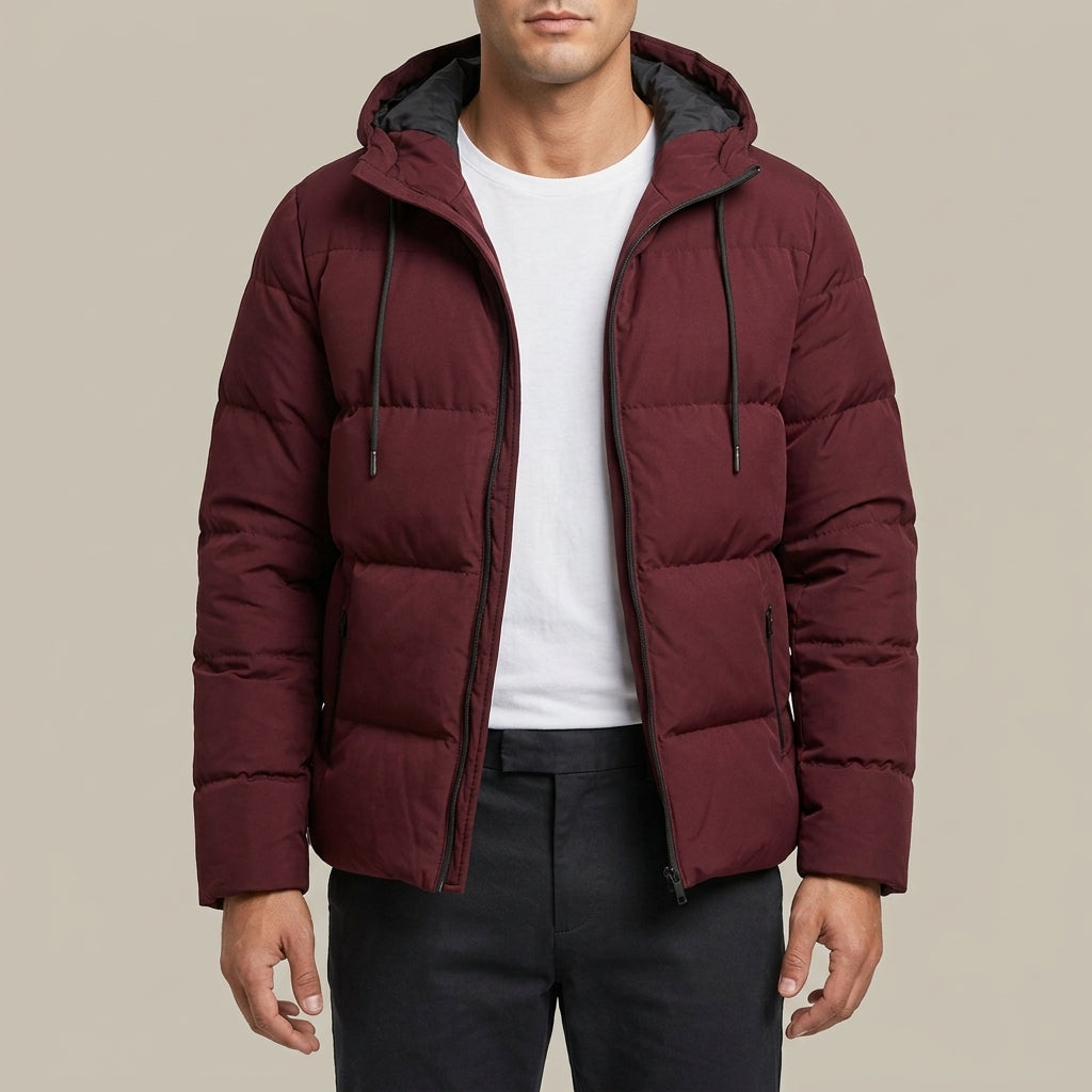 Damian - Men's Zippered Warm Casual Puffer Jacket