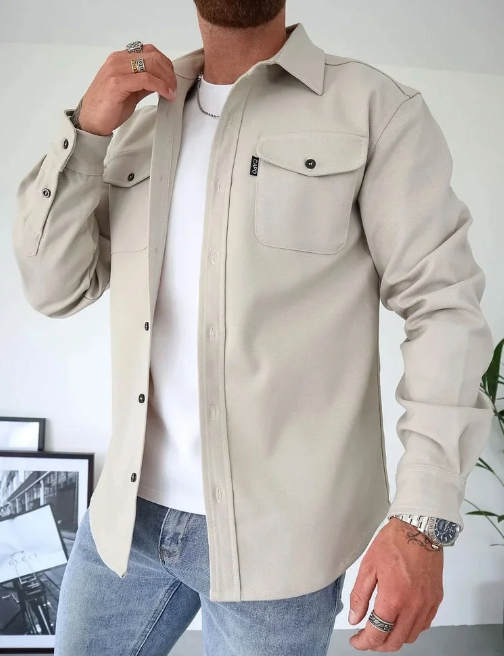 Darius - Men's Relaxed Overshirt Jacket