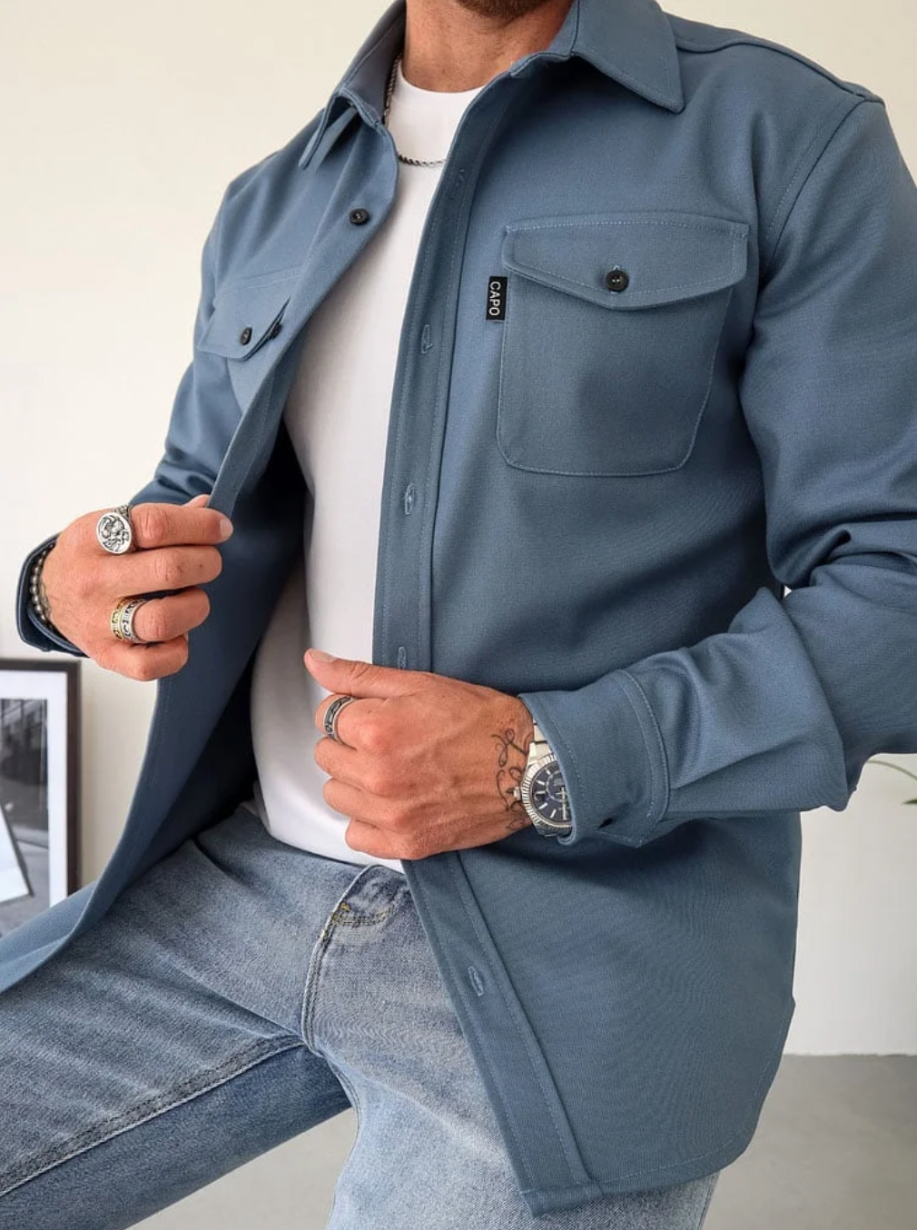 Darius - Men's Relaxed Overshirt Jacket