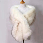 Davina - Women's Faux Fur Draped Wrap Shawl 6