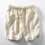 Denis - Men's Striped Linen Relaxed Fit Shorts