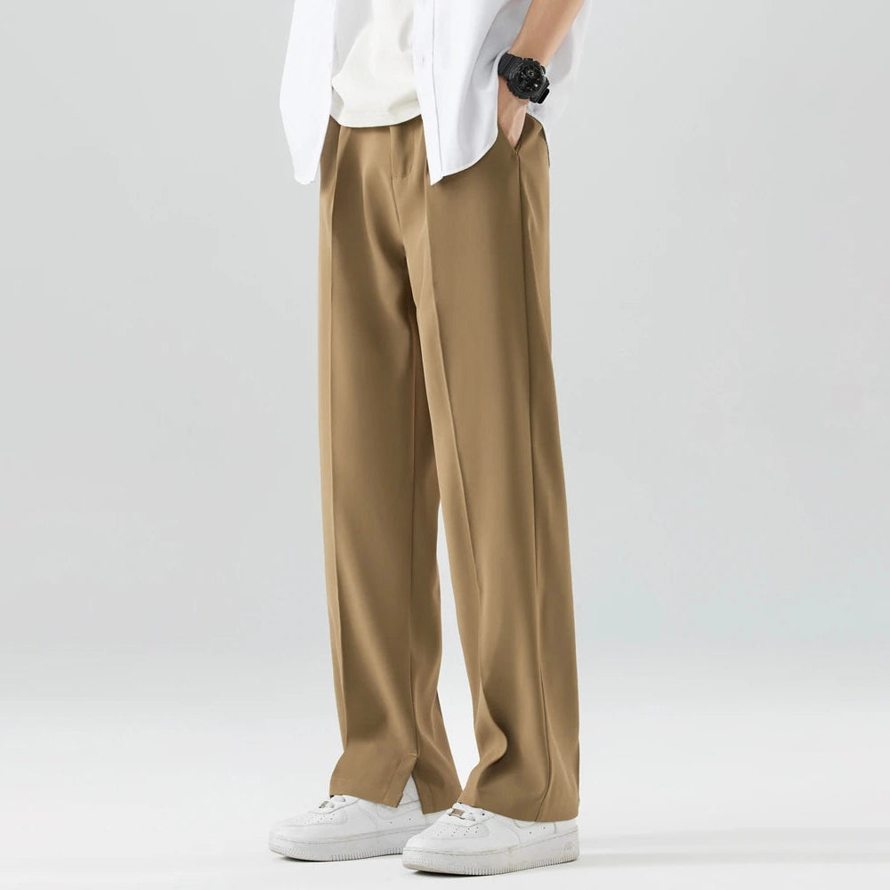 Dennis - Men's Wide-Leg Relaxed Trousers