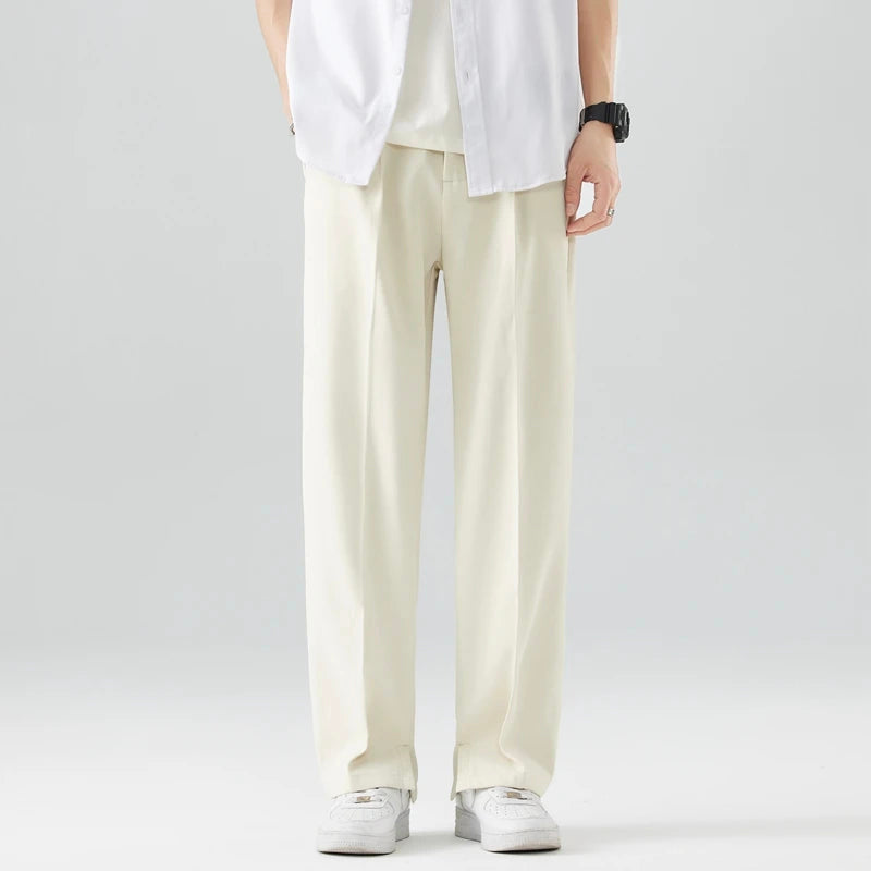 Dennis - Men's Wide-Leg Relaxed Trousers