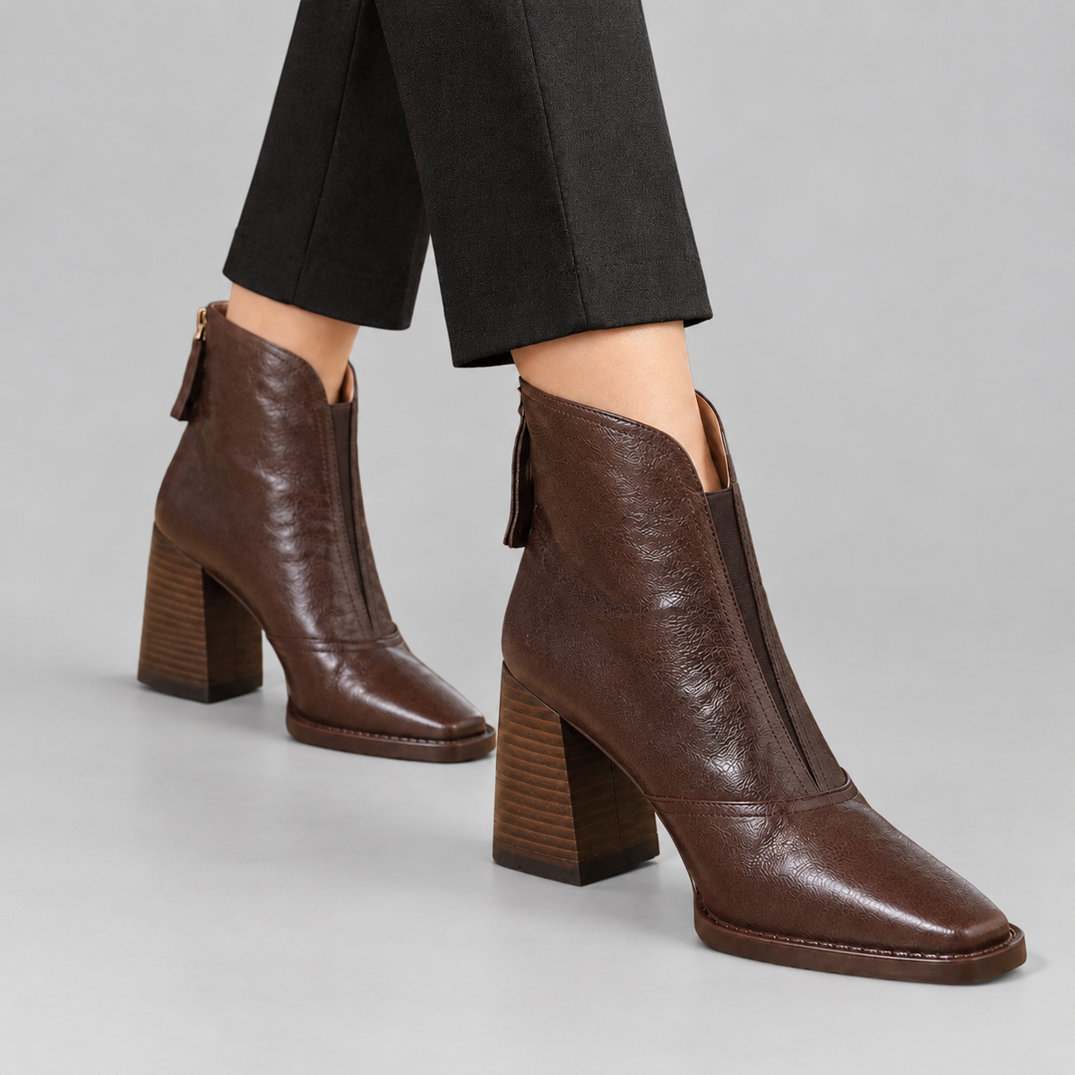 Diane - Women's Ankle Boots with Back Zip 2